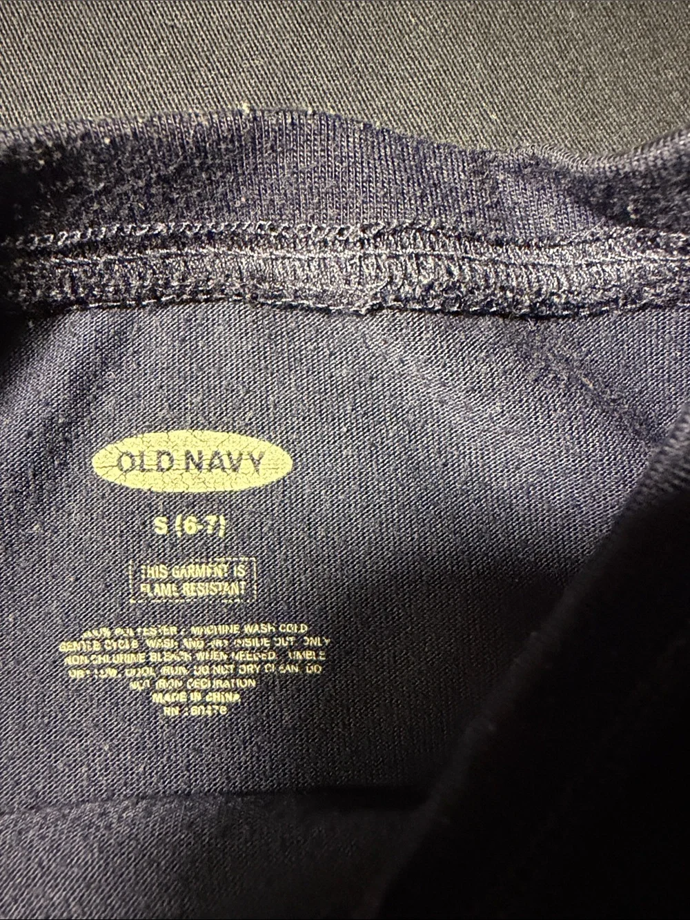Old Navy Navy Long-Sleeve Tee with Scooter Graphic